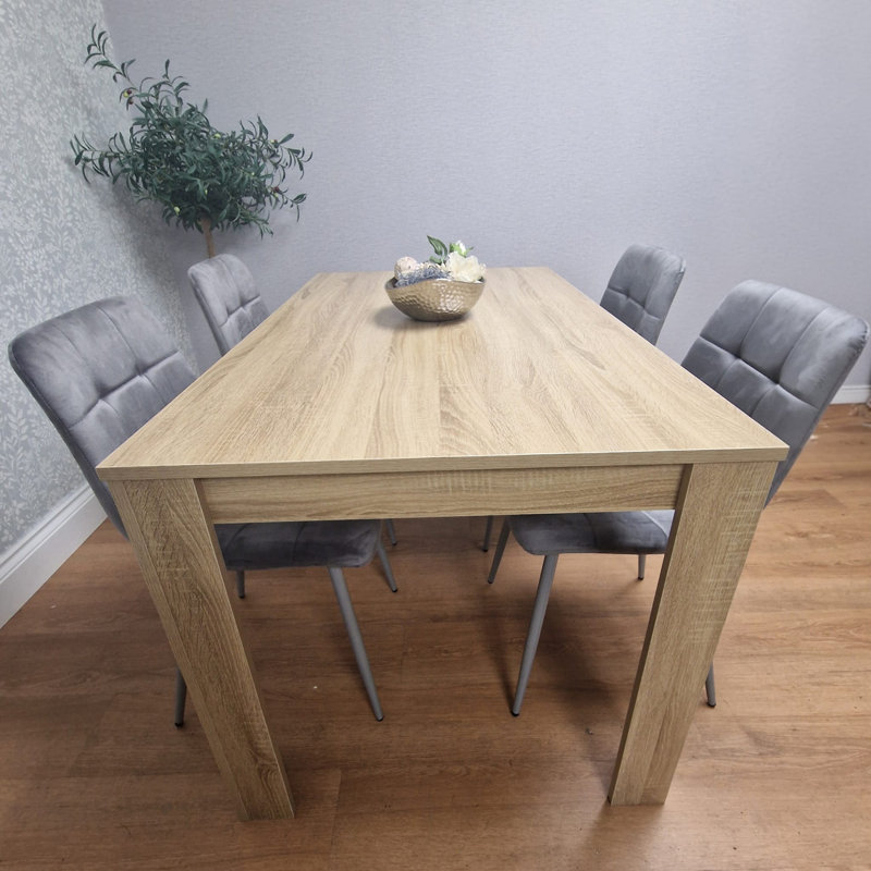 Deirdra 4 - Person Dining Set, Grey