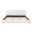 Lit plateforme avec tissu bouclé-353737071