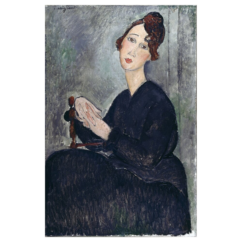 Leinwandbild Portrait von Dédie von Amedeo Modigliani