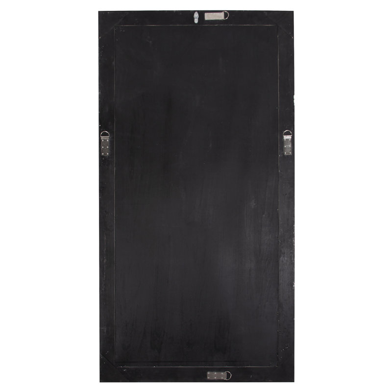 Kestrel Rectangle Solid Wood Beveled Mirror, Silver