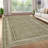 Bordered Machine Washable Area Rug with Non-Slip Backing Non-Slip Living Room Rug Easy-Cleaning Floor Carpet-926551711-926551687