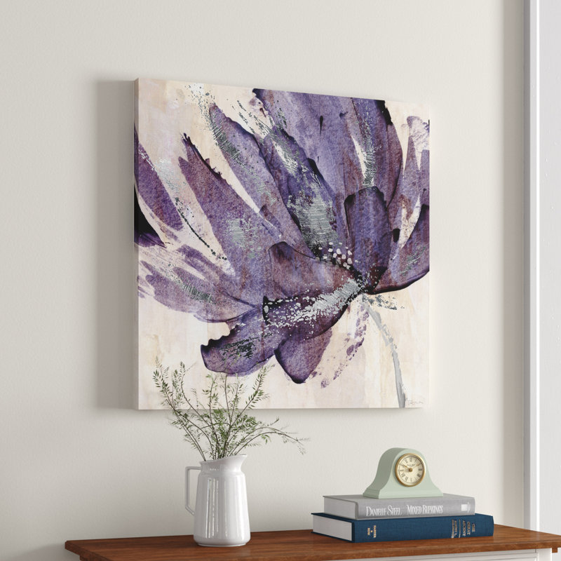 «Mauve» - reproduction d'art, H 24 po x l 24 po x P 2 po, Toile tendue, Sans cadre