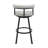 Hollie-May Mid-century Swivel Counter or Bar Height Bar Stool with Open Back in Faux Leather, Metal-362040837-362040838-365216864