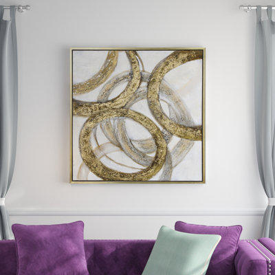 « rings », peinture sur toile encadrée