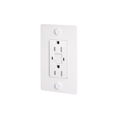 1G Duplex GFCI Outlet / Without Logo