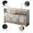 Mirrored Glass Sideboard With Vase