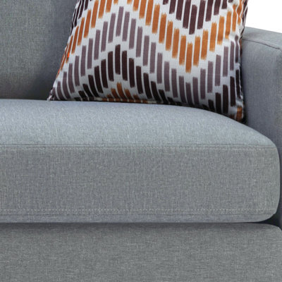 Canapé en lin gris 70 po avec 2 coussins Bahamas