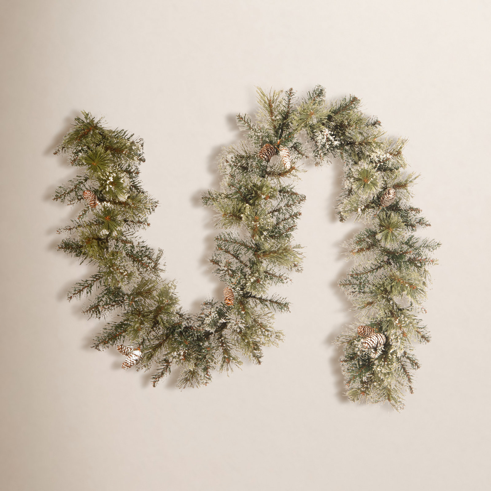 72" Frosted Christmas Garland