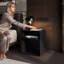 45cm W Metal Bedside Table-1736567106
