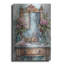 Art mural en métal Winston Porter «Wooden Sink With Mirror» par Momart-1232622966
