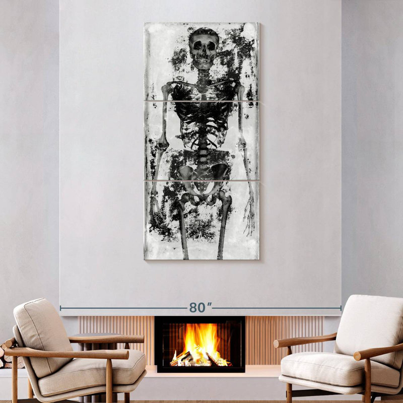 Skeleton IV, 75" H x 36" W