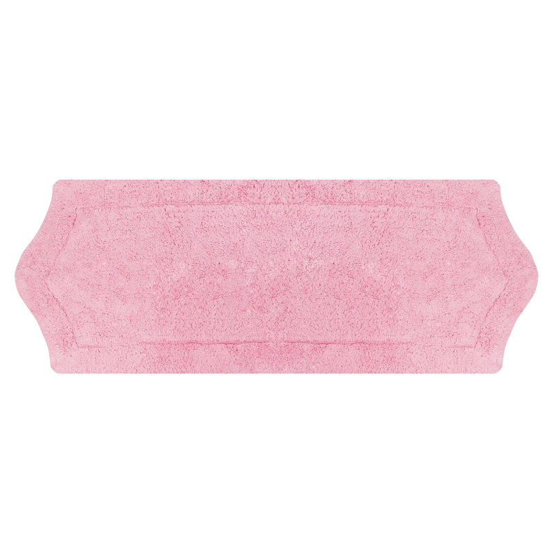 Tapis pour salle de bain Morissette, L 22 po x L 60 po, Rose