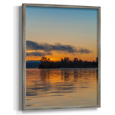 Molten Gold Framed Print - Solid Wood