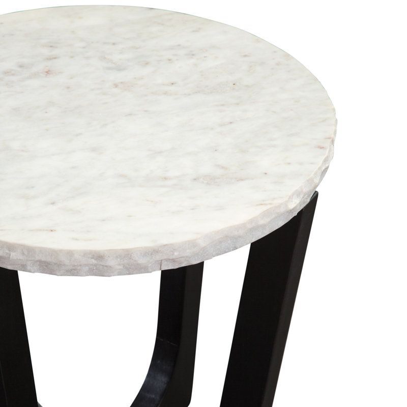 Chrissy Genuine Marble Top End Table