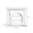 Nu-Brown + Black Solid Wood Freestanding Fireplace