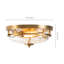 Plafonnier encastré Boatner avec verre martelé transparent-1226727609