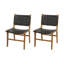 Chaise d'appoint en cuir véritable Markus-1595740651