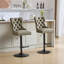 Mobilier, tabourets de bar pivotants en polyuréthane vieilli et rétro d'une hauteur de siège réglable de 26 à 33 pouces, tabourets de bar modernes avec dossier capitonné confortable pour un pub à la maison et un îlot de cuisine (ensemble de 2)-2016881465