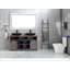 Miroir de salle de bain 84 po x 40 po à DEL avec éclairage avant et arrière, antibuée, mémoire, 3 couleurs, gradation continue, meuble-lavabo mural-548222682-548222241
