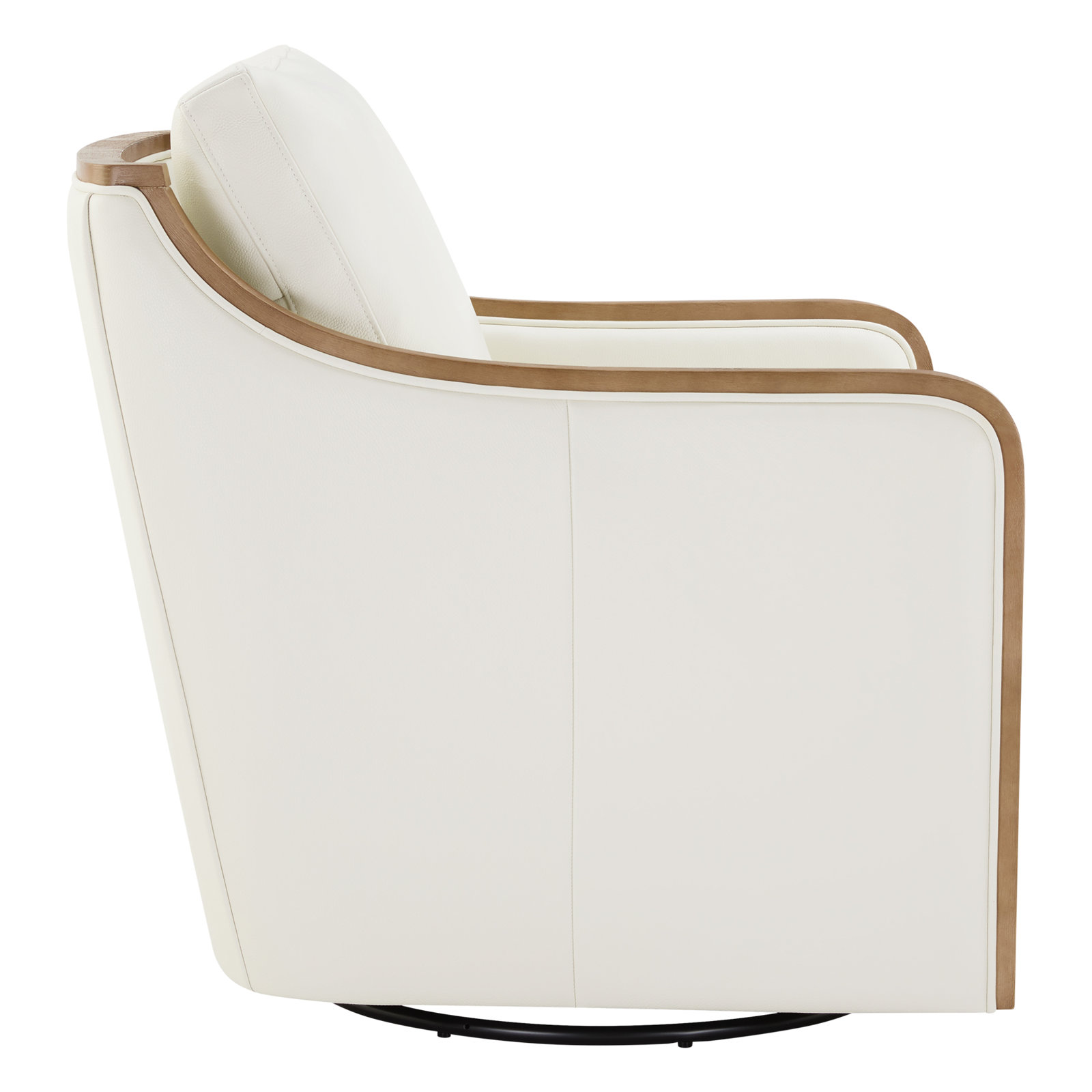 Grayton Pine Swivel Armchair, Beige