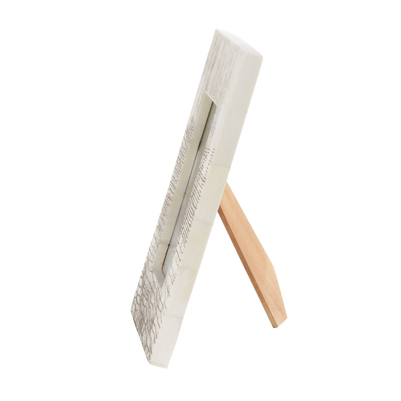 Ivory Distressed Bone 4x6 Picture Frame