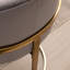 Johnnice 68.6cm Velvet Upholstered Bar Stool with Gold Frame-1969563893