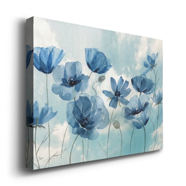 Winston Porter Springing Up Blue On Canvas Print & Reviews | Wayfair