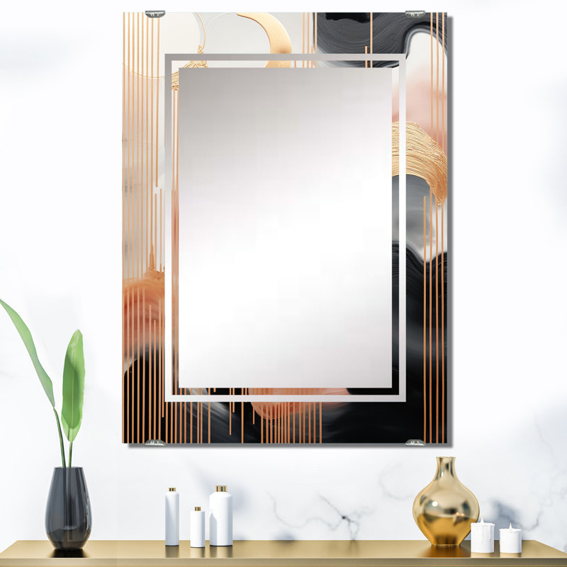 Keelan - Miroir à formes abstraites, décoration murale MIR137757, 40 po x 30 po