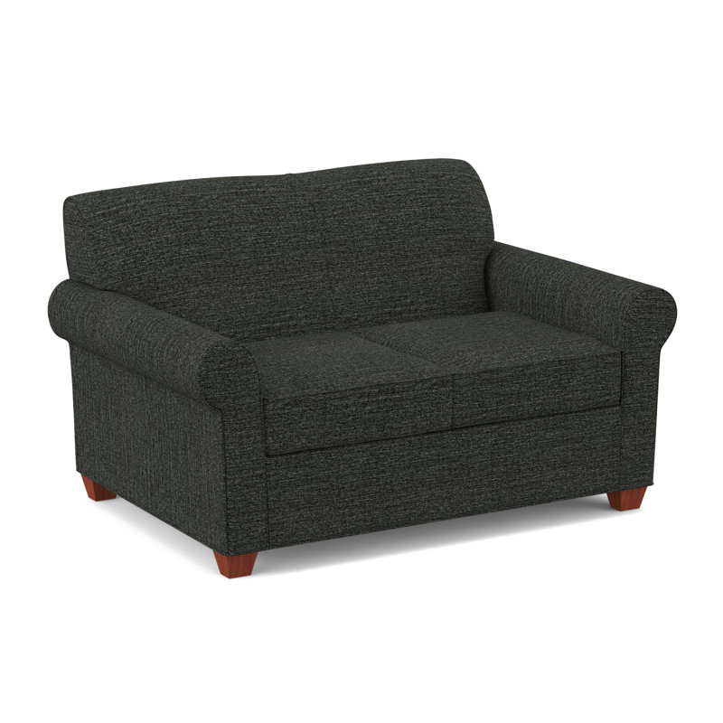 Finn 59" Rolled Arm Loveseat, BM Cherry, Antic Pepper