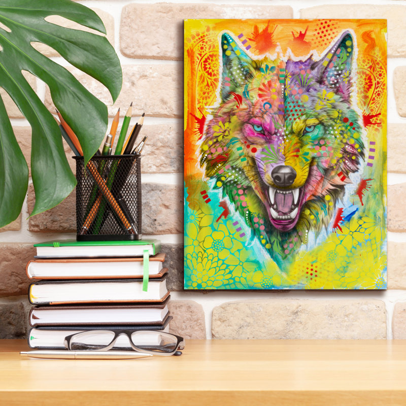 «Vengeance» par Dean Russo, art mural sur toile, H 16 po x l 12 po x P 0,75 po