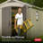 Keter Factor 8x11 ft. Durable Resin Outdoor Storage Shed With Floor and Double Doors for Garden Patio Furniture and Tools