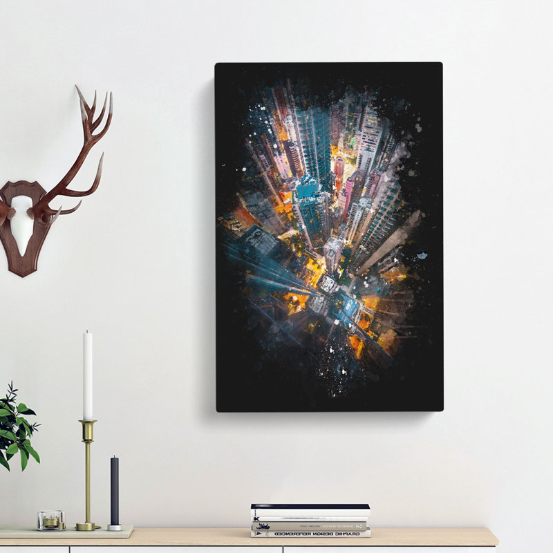 Looking Down on Hong Kong - Wrapped Canvas, 76cm H x 50cm W x 3cm D