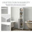 Armoire blanche 64 po - Rangement ouvert et fermé pour votre empreinte verticale