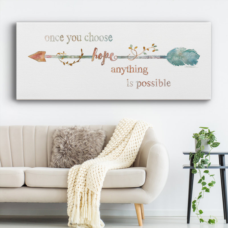" Arrow Of Hope ", 24" H x 60" W x 1.5" D