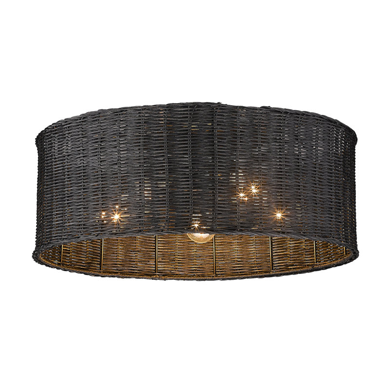 Cuthmore Wicker Flush Mount