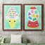 «Ice Cream Alphabet», peinture sur toile 2 pièces-988381098-988381111