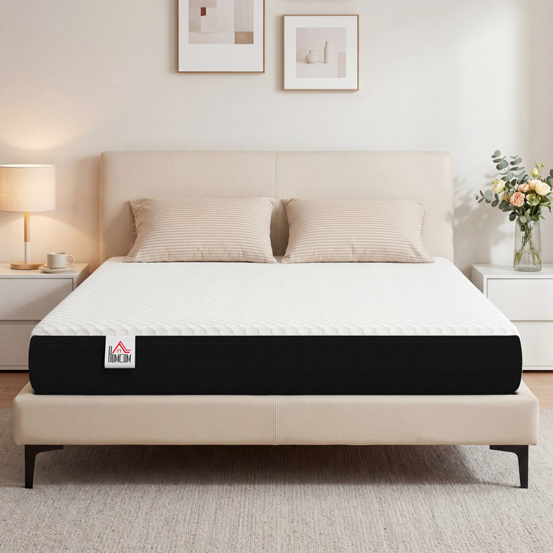 Matelas double, matelas en mousse à mémoire de forme de 8 pouces dans une boîte, ferme moyenne, 8", Lit double