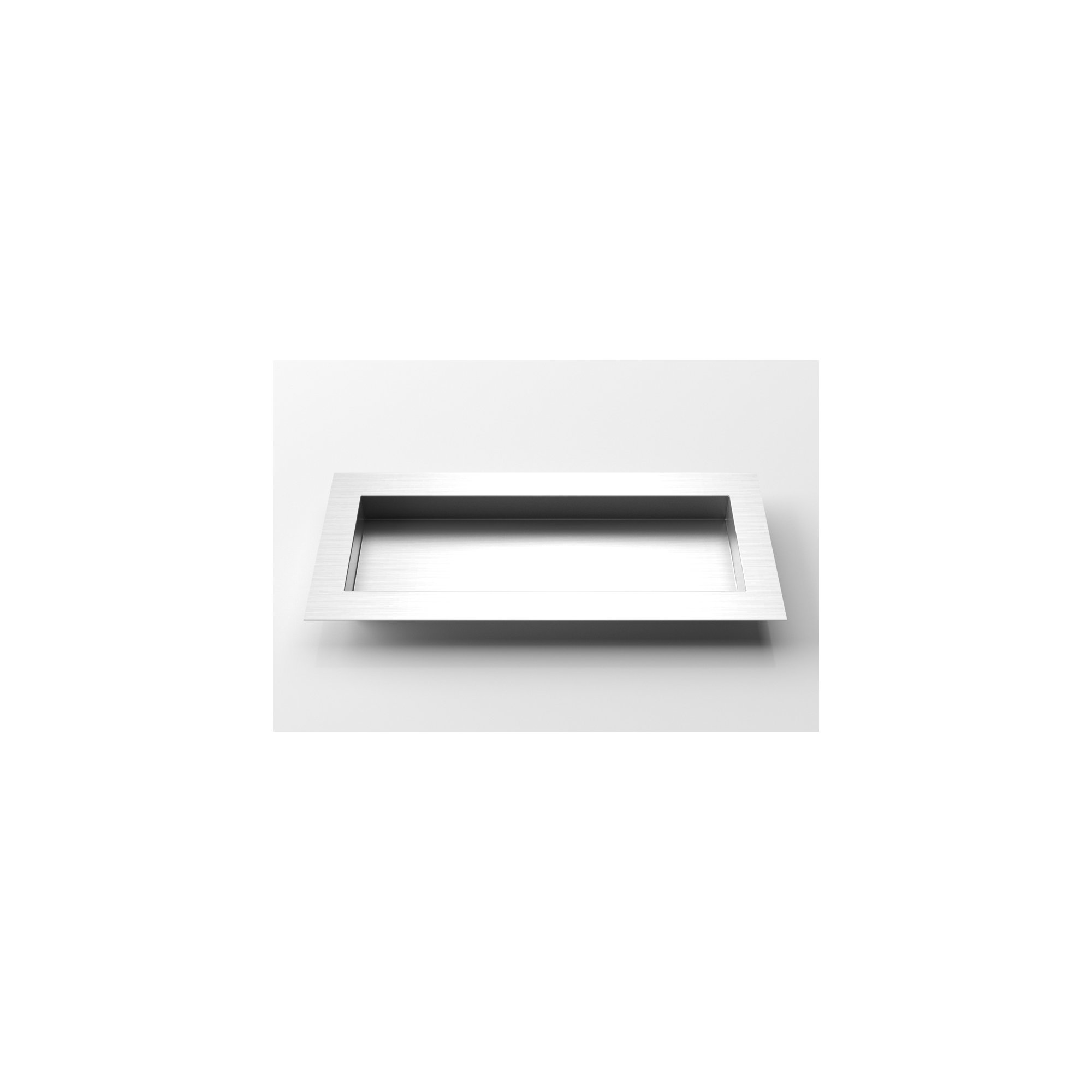 Geo Series Metal Planter Box, Stainless Steel