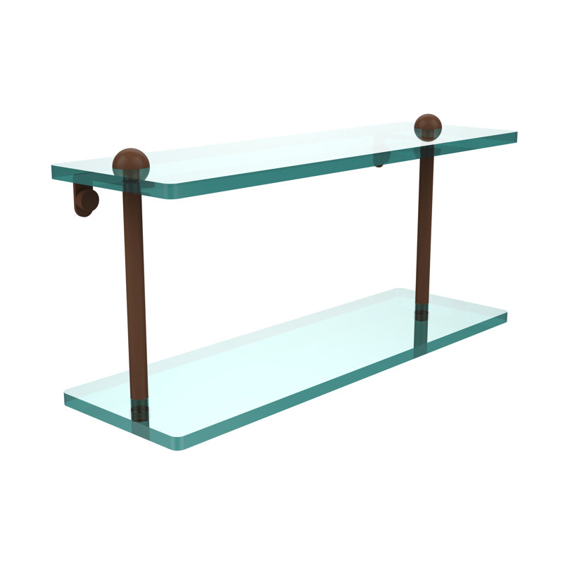 Morosini 2 Piece Tiered Shelf, 16", Antique Bronze