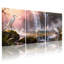 Ensemble de 3 tableaux sur toile représentant un paysage de cascade-970582089