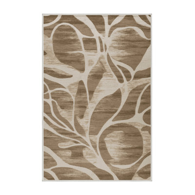 Tapis beige lavable à la machine