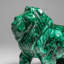 Genuine Polished Malachite Lion Carving (5.2 Lbs)