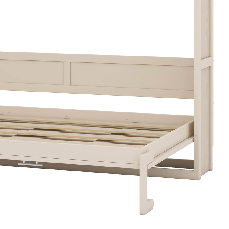 Lit escamotable double avec armoires de rangement