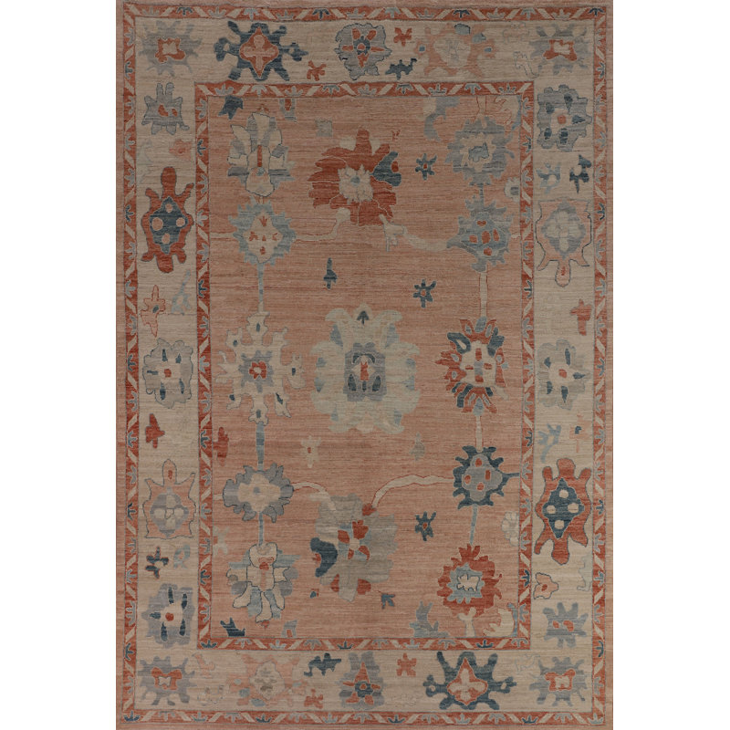 Vegetable Dye Oushak Turkish Area Rug