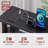 Linze Computer Desk w/ Monitor Shelf, RGB LED Lights, USB Ports & Drawers-776955451-776955452
