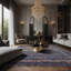 Tapis mauve soyeux et moelleux-386317475
