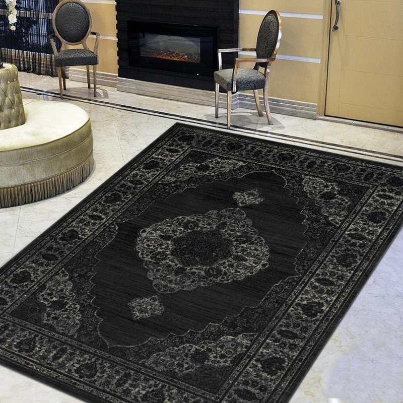 Tapis noir Robstown, Rectangle 5 pi x 7 pi