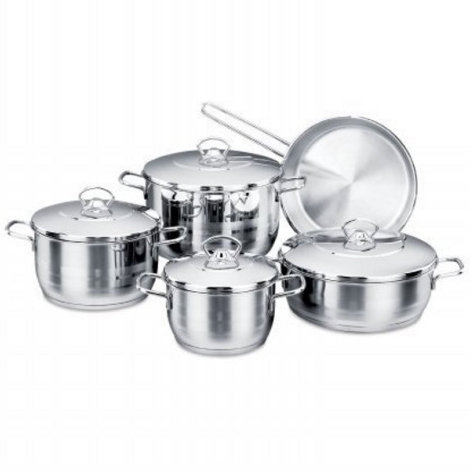10 - Piece Stainless Steel Cookware Set