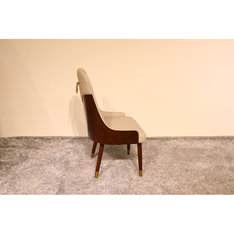 Vogue Lux Beige Dining Chair, Gray