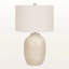 Lampe de table en céramique et ivoire / abat-jour crème Marian, H 25,64 po x l 15,8 po x P 15,76 po